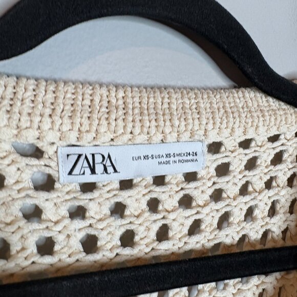 Zara chunky oversized crochet sweater - Picture 3 of 4